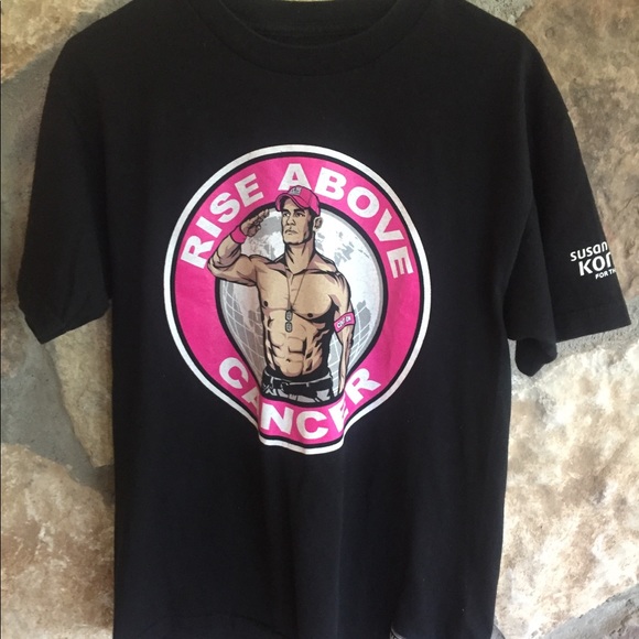 Official WWE John Cena Breast Cancer t shirt - Picture 1 of 3